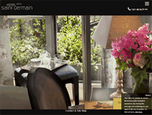 Tablet Screenshot of hotel-saint-germain.fr